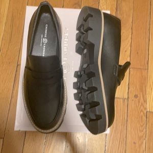 Black platform penny loafers size 9.5(40.5) brand is Chinese Laundry
